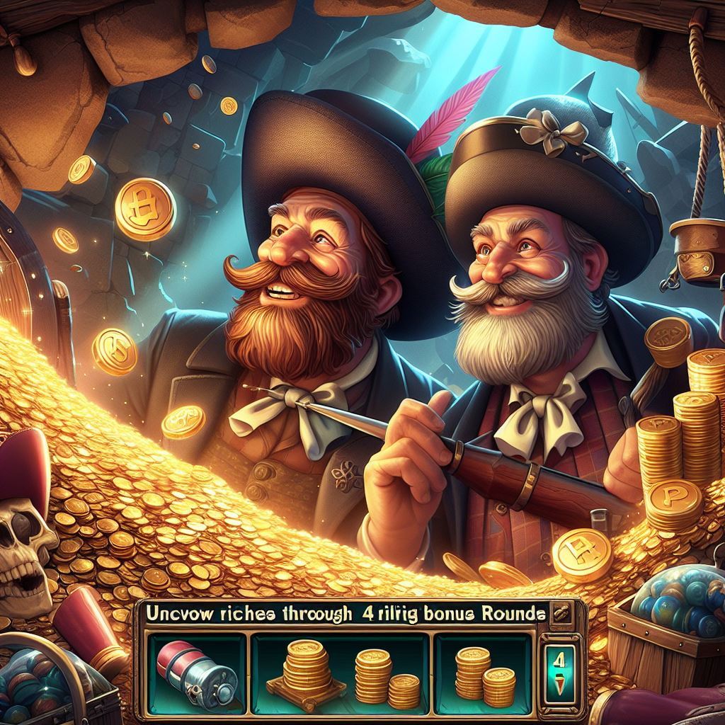 4 Bonus Rounds in Treasure Quest Slot